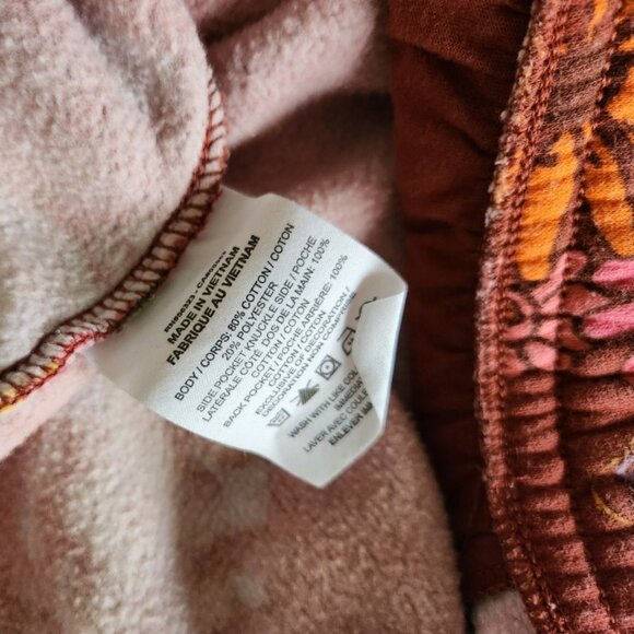 SMALL Nike sweatpants Deep Clay space alien Psychedelic mushroom floral joggers - Picture 8 of 12